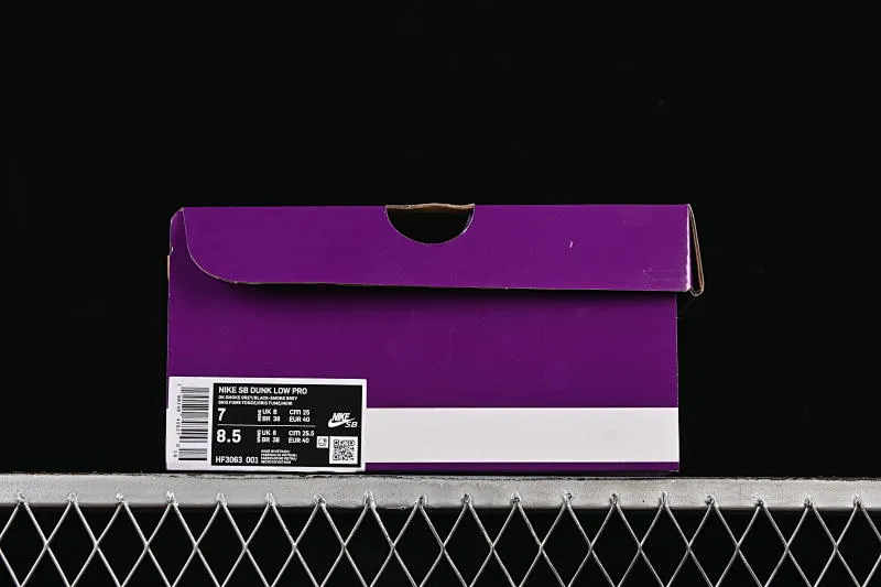 All categories Nk SB Dunk series Nk SB Dunk Low low-top sneakers Nike SB Dunk Low black gray low-top casual sneakers HF3063-001